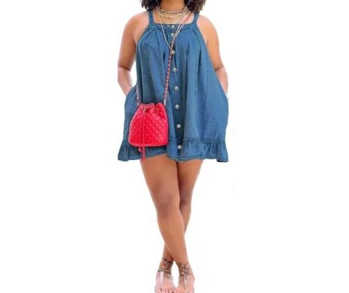 Mini Denim Dress